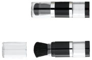 Click to Enlarge Studio Direct Black & Silver Mini Refillable Empty Loose Powder Dispensing Brush with Cap