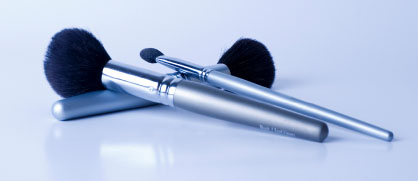Platinum Handled Brushes