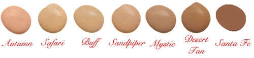 Click to Enlarge Studio Anti-Aging CoeSoCute10 Liquid Foundation w CoQ10 Color Selection Chart