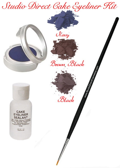 Studio Direct Cosmetics Cake Eye Liner Kit Colors Selection Chart