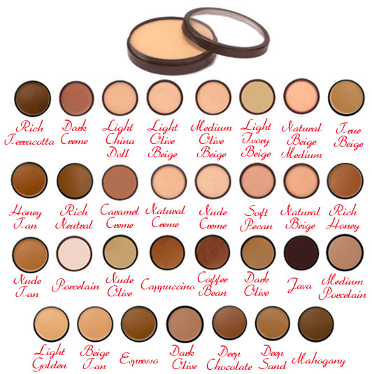 Studio Direct Cosmetics Paramedical Camouflage Makeup Color Selection Chart