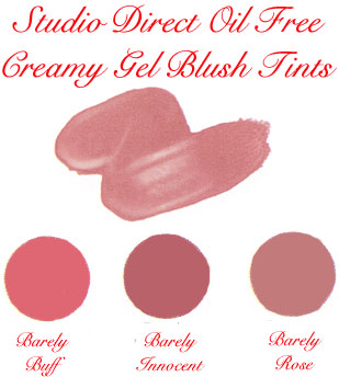 Studio Direct Oil Free Creamy Gel Blushes Color Selection Chart