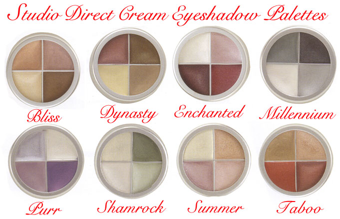 Studio Direct Cream Eyeshadow Palettes