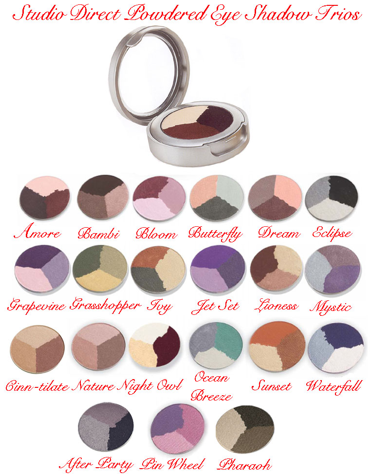 Studio Direct Powdered Eye Shadow Trios