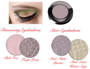 Click to Enlarge Studio Direct Limited Edition Eye Shadows Sale Color Selection Chart