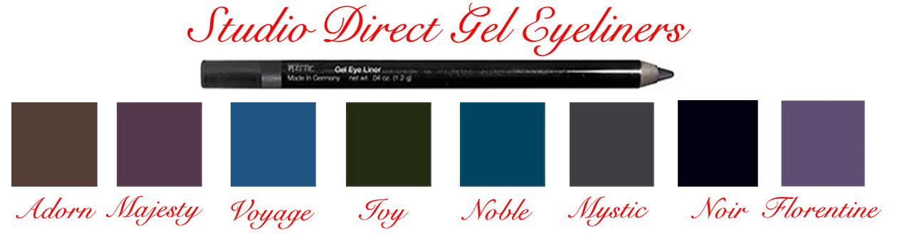 Studio Direct Gel Eye Liner Color Selection Chart