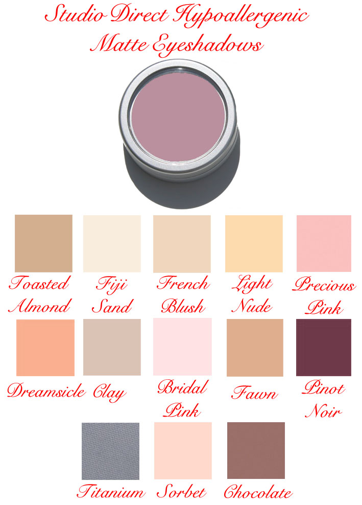 Studio Direct Hypoallergenic Matte Eyeshadows