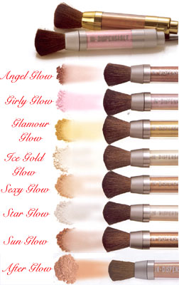 Click to Enlarge Studio Direct In-Dispensable Shimmer Glow Loose Powders Color Selection Chart