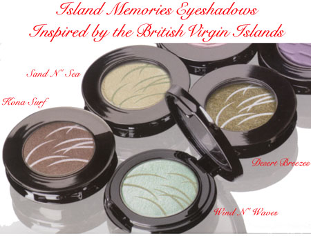 Click to Enlarge Studio Direct Island Memories Eye Shadows Color Selection Chart