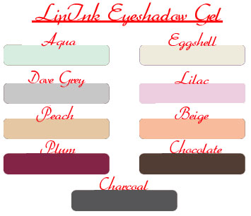 Lip Ink Semi Permanent Eye Shadow Gel Color Selection Chart