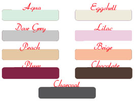 Click to Enlarge Lip Ink Eye Shadow Gel Color Selection Chart