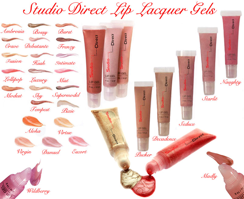 Studio Direct Cosmetics Lip Lacquer Gels
