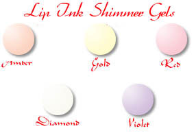 Lip Ink Shimmer Gels Color Chart