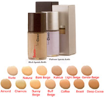 Click to Enlarge Studio Direct Oil Free Foundation w Aloe Vera Color Selection Chart