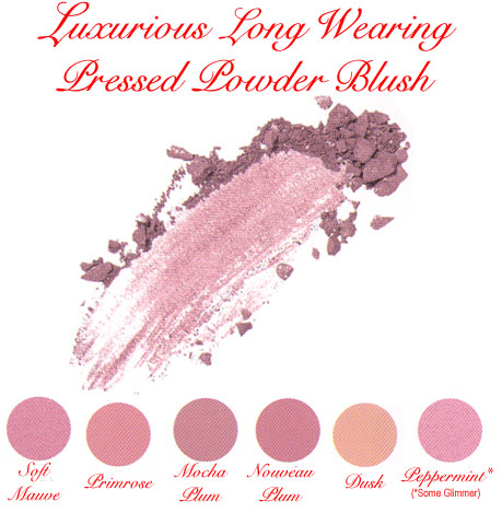 Studio Direct Luxurious Long Wearing Pressed Powder Blushes Color Selection Chart