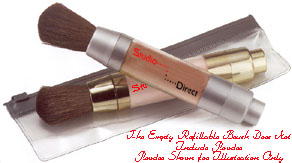 Click to Enlarge Studio Direct Refillable Empty Loose Powder Dispensing Brush with Pouch