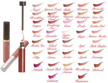 Click to Enlarge Studio Direct Lip Shine Moisturizers Color Selection Chart