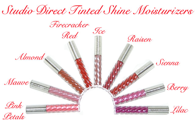 Studio Direct Tinted Shine Moisturizers Color Selection Chart