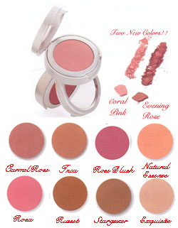 Click to Enlarge Studio Direct Cosmetics Soft Shimmer Blush Color Selection Chart