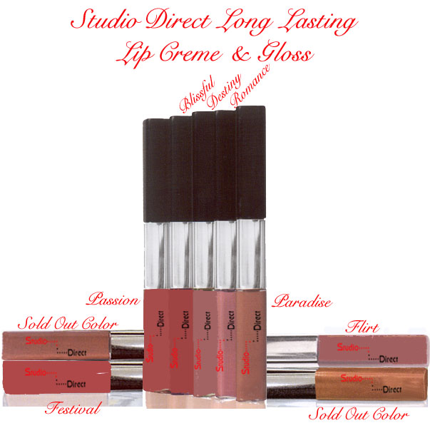 Long Lasting Lip Creme & Gloss Color Selection Chart