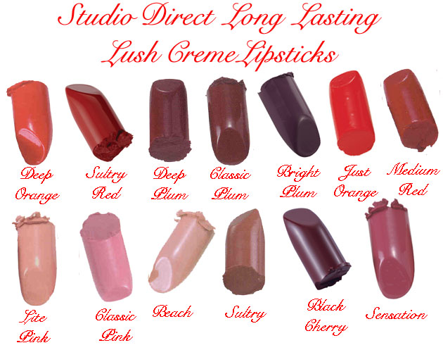 Studio Direct Cosmetics Long Lasting Lush Creme Lipsticks