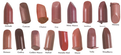 Studio Direct Long Lasting Lush Matte Lipstick Color Selection Chart