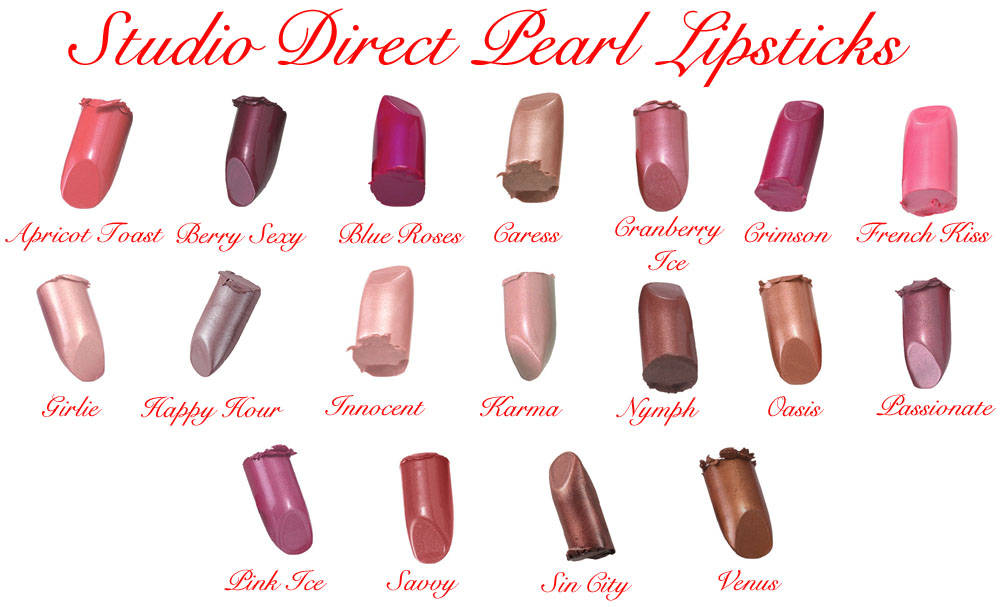 Studio Direct Pearl Lipsticks