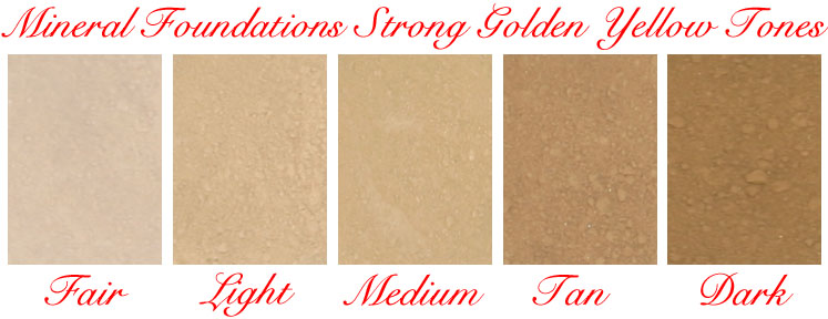Studio Direct Mineral Foundations Strong Golden Yellow Tones