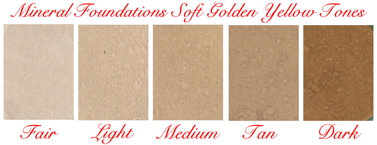 Studio Direct Mineral Foundations Soft Golden Yellow Tones