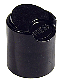 Black Smooth Disk Dispensing Caps