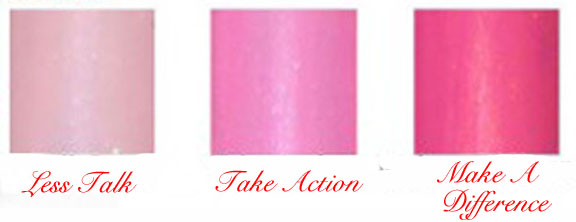 Harmony Gelish Breast Cancer Awareness Collection Gel Nail Polish Color Selection Chart
