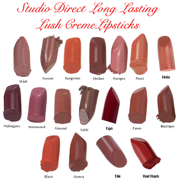 Studio Direct Cosmetics Long Lasting Lush Creme Lipsticks