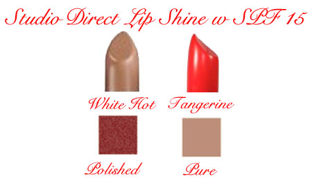 Studio Direct Lip Shine w SPF 15 Color Selection Chart