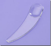 Clear Curved Cosmetic Makeup Spatula