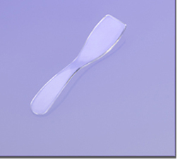 Dual Sided Curved Clear Spatulas
