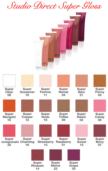 Studio Direct Super Gloss Color Selection Chart